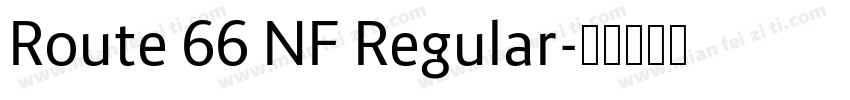Route 66 NF Regular字体转换